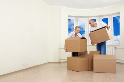 Inside view of a modern, well-equipped removal truck