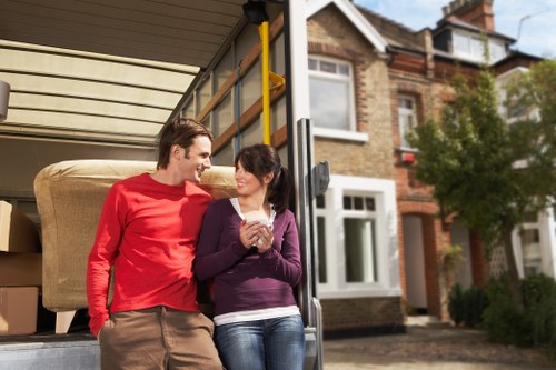 Satisfied customer using man with van service in Finsbury Park
